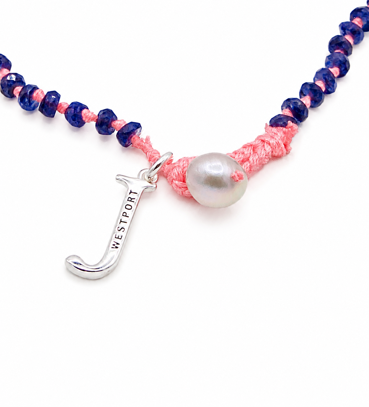 JWJ - Graduated Faceted Blue Sapphire Rondelles Necklace