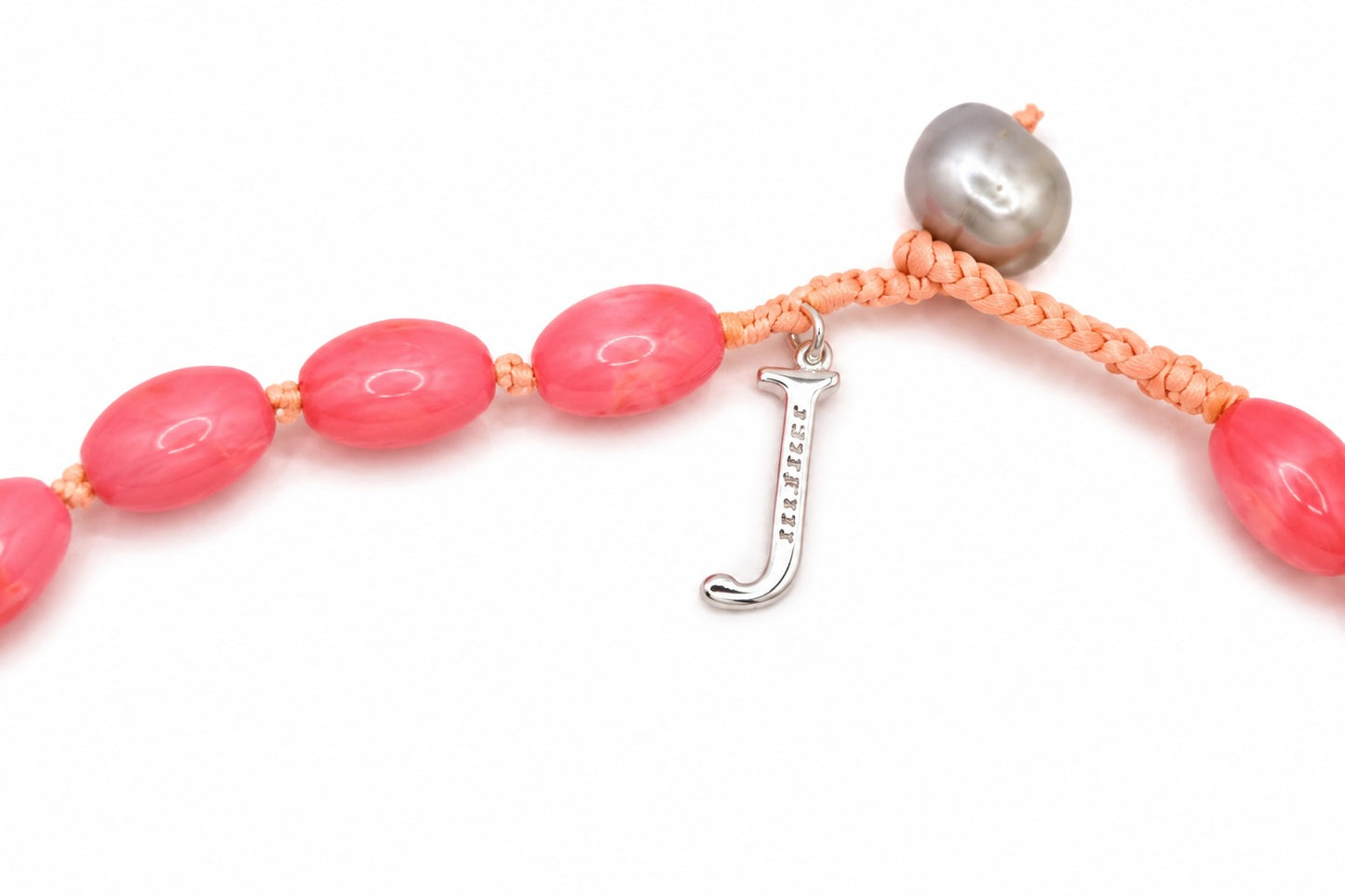 JWJ - Large Oval Coral Necklace